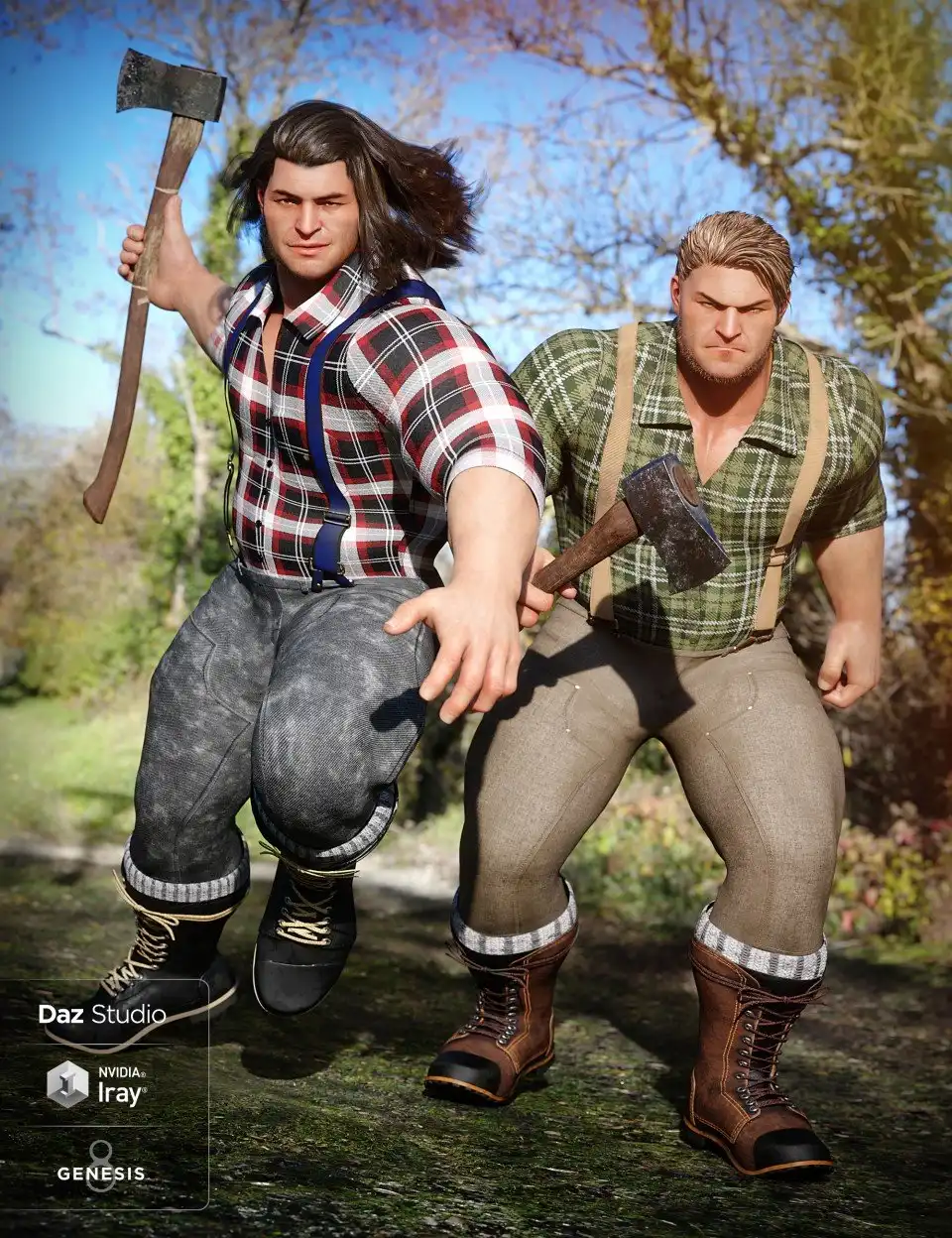 Lumberjack Outfit Textures_DAZ3DDL