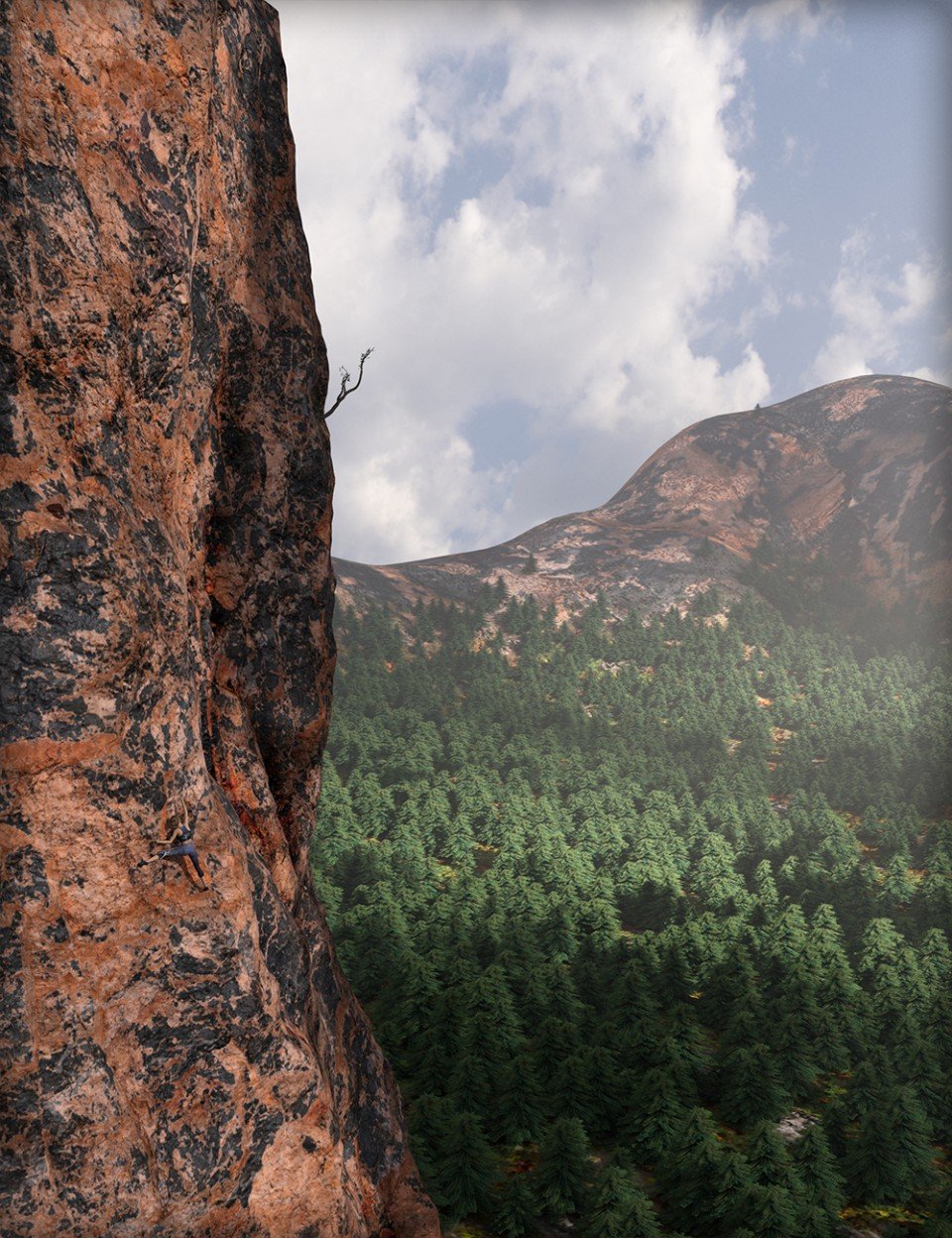 MDCH Granite Climbing Rock_DAZ3D下载站