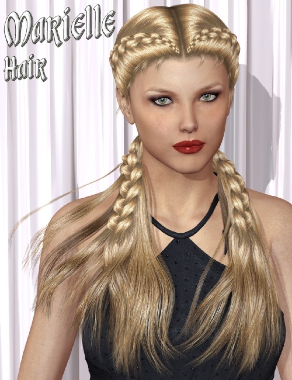 Marielle Hair V4_DAZ3D下载站