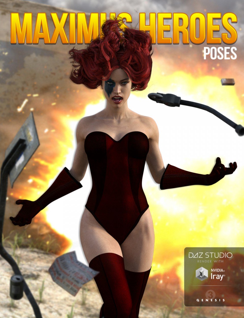 Maximus Heroes for Genesis 3 Female(s)_DAZ3D下载站
