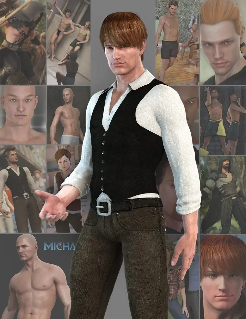 Michael 5 Pro Bundle_DAZ3DDL