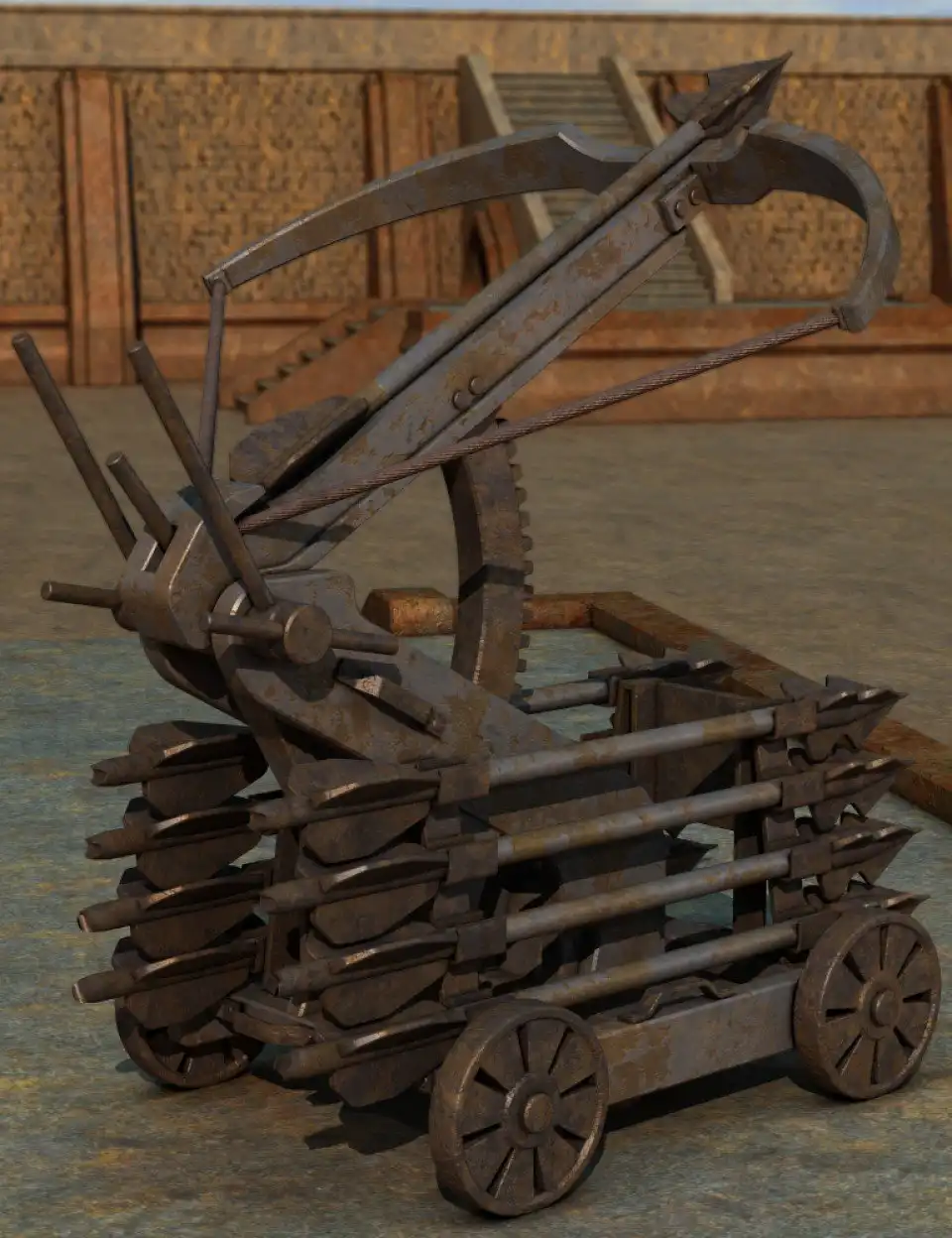 Mounted Crossbow_DAZ3DDL