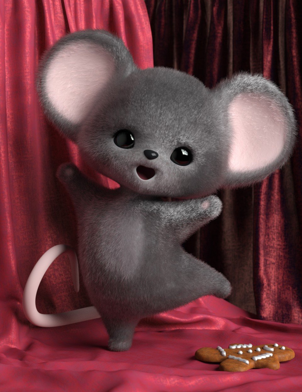 Mousie for Ping the Ringtail_DAZ3D下载站