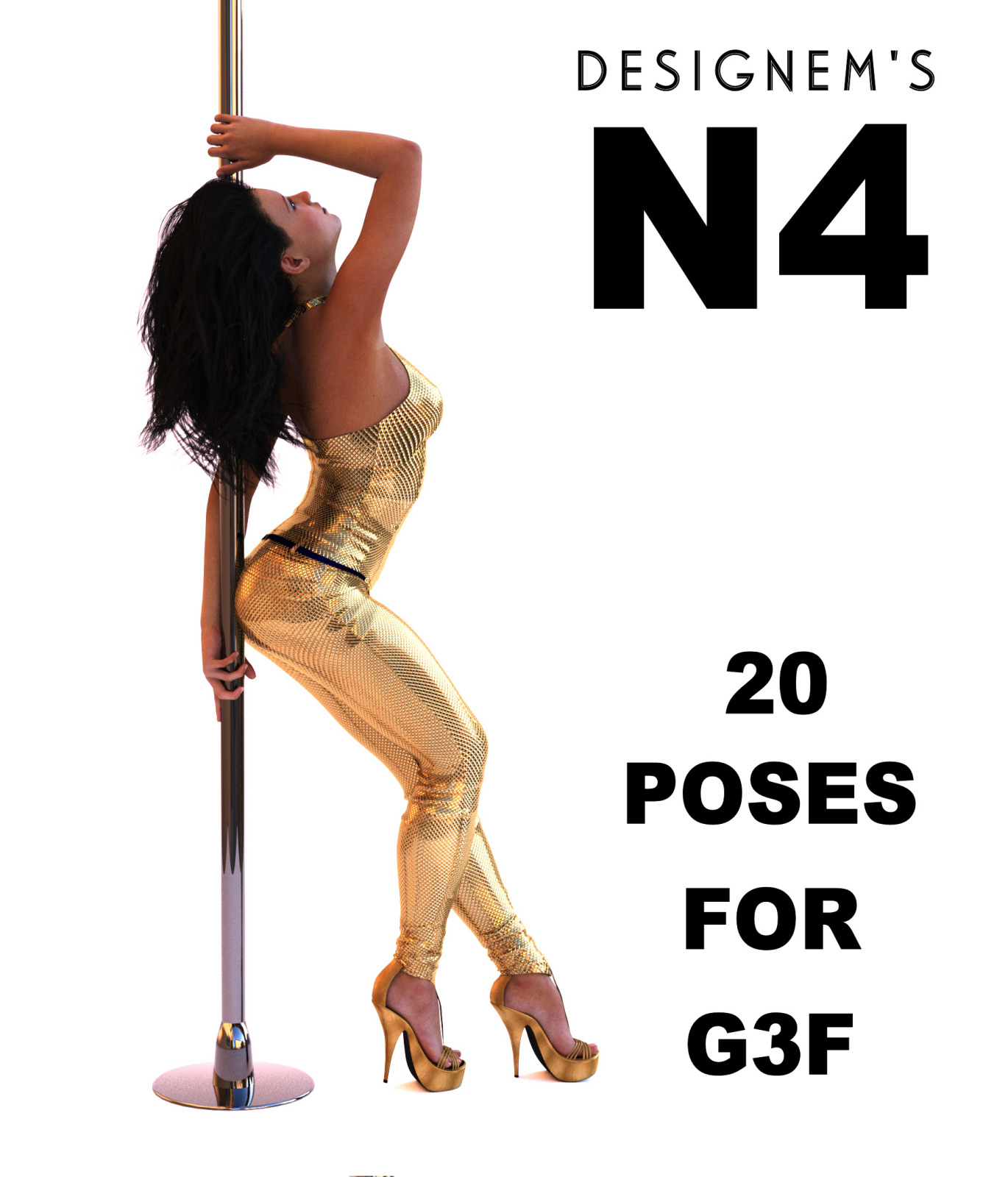 Natural 4 Poses for G3F_DAZ3D下载站