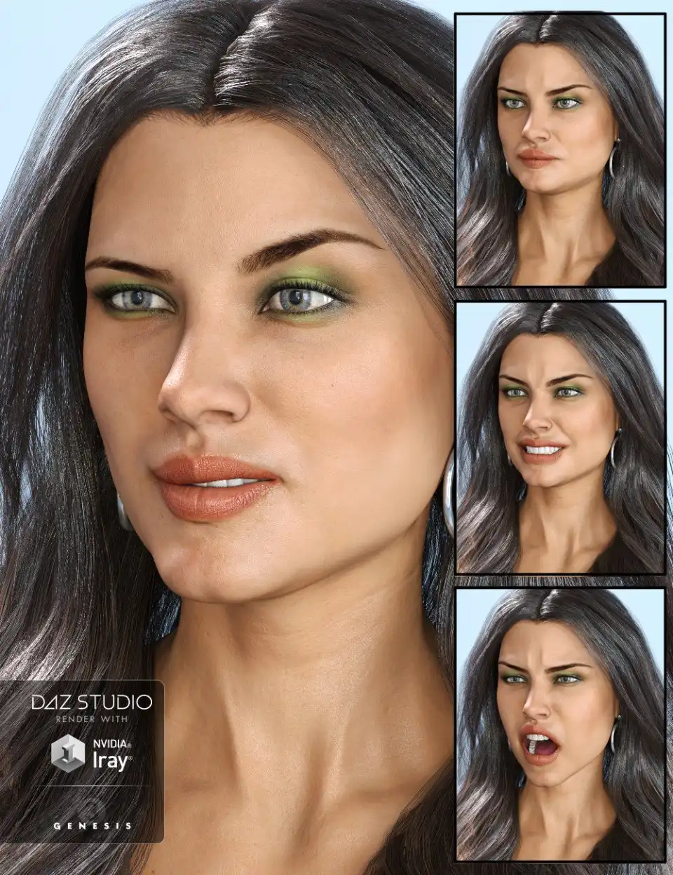 Ophelia Mature Expressive for Ophelia 7 and Genesis 3 Female_DAZ3DDL