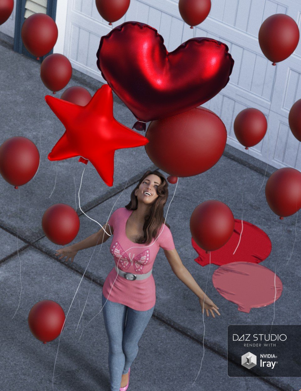 Party Time Balloons_DAZ3D下载站