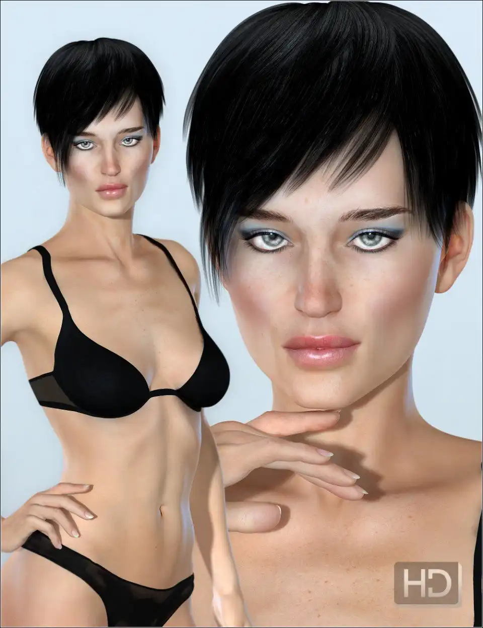 Pearl – Character and Hair G2F-V6_DAZ3D下载站