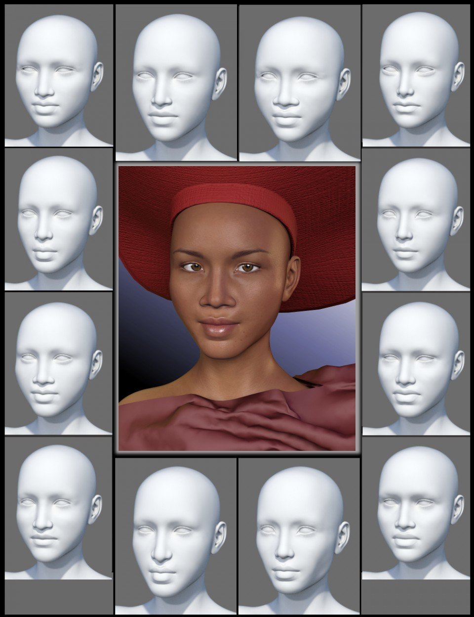 People of Earth: Faces of Africa Genesis 3 Female_DAZ3D下载站