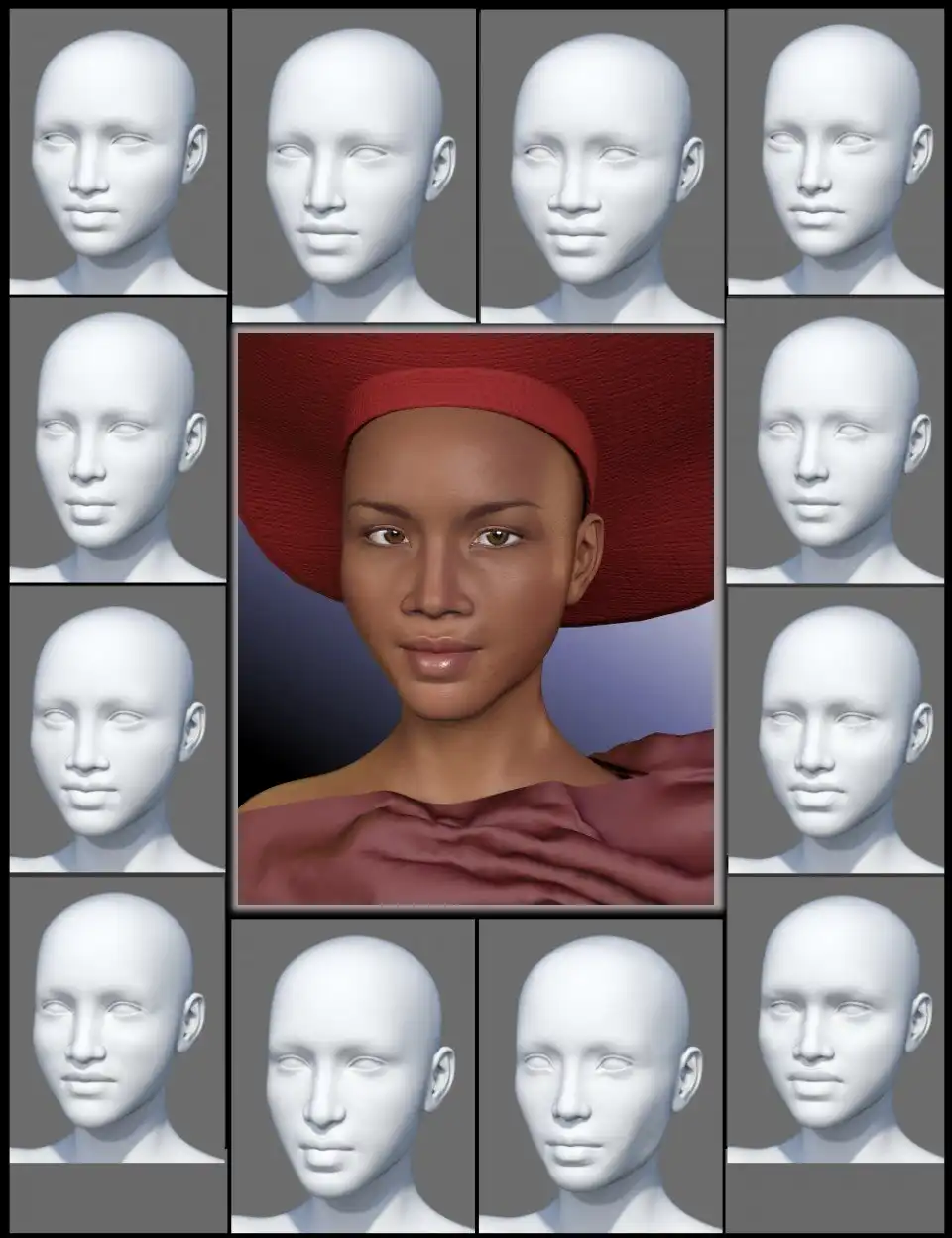 People of Earth: Faces of Africa Genesis 3 Female_DAZ3DDL