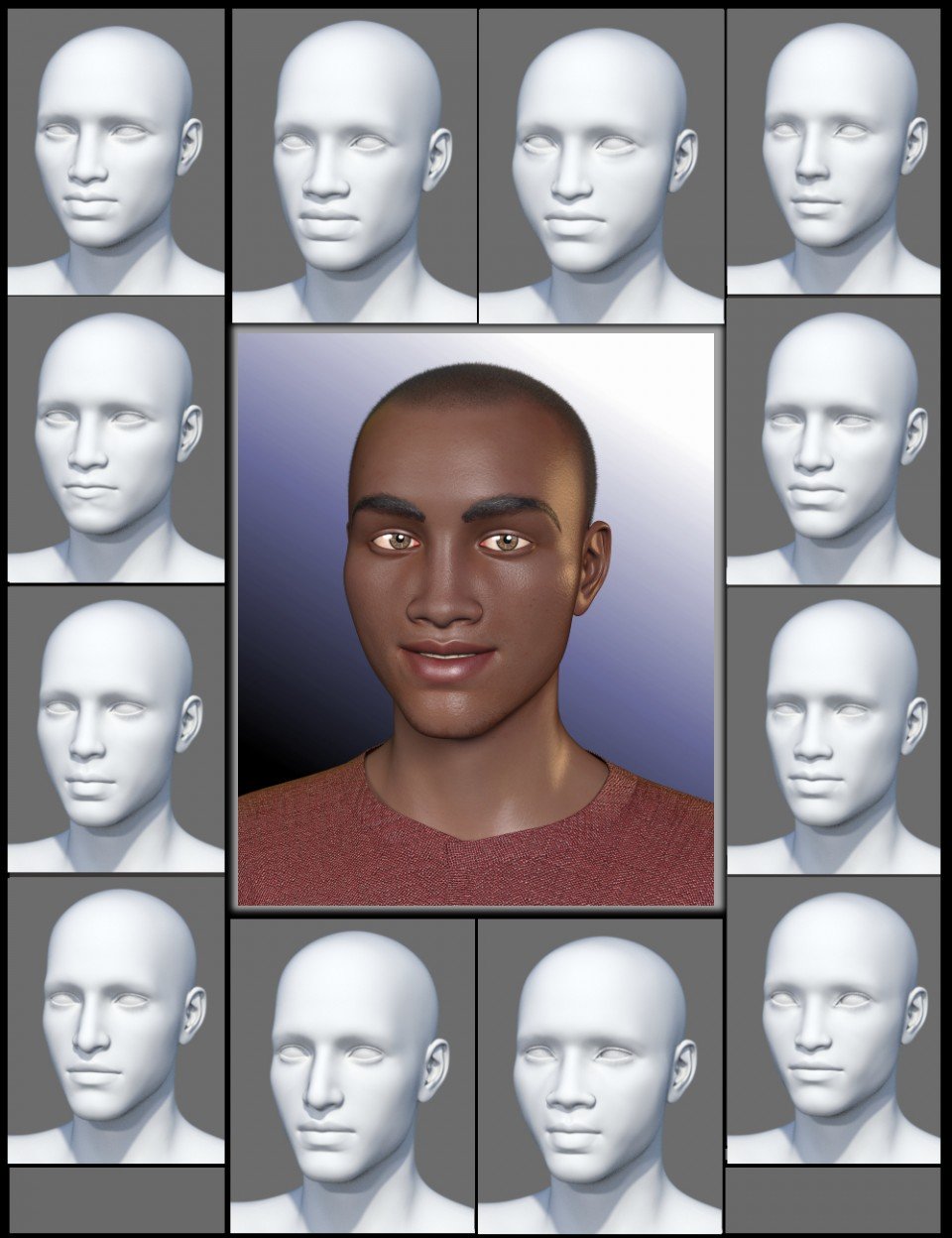 People of Earth: Faces of Africa Genesis 3 Male(s)_DAZ3DDL