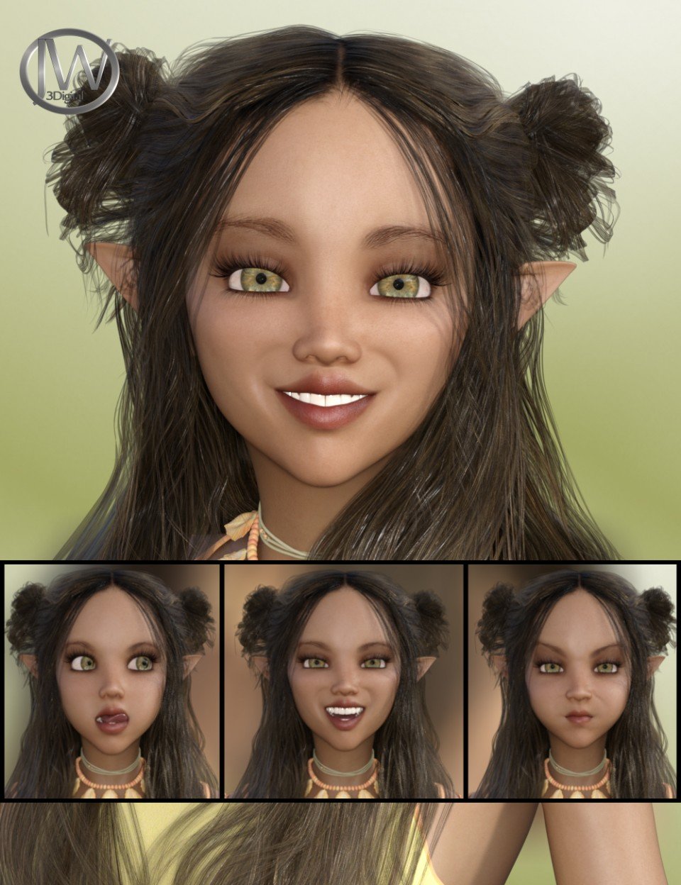 Perfectly Unreal – Expressions for Genesis 8 Female(s) and Karyssa 8_DAZ3D下载站