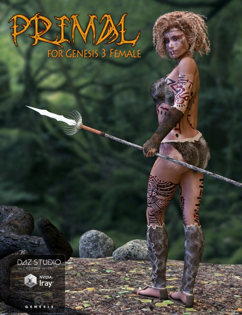 Primal Outfit for Genesis 3 Female(s)_DAZ3D下载站