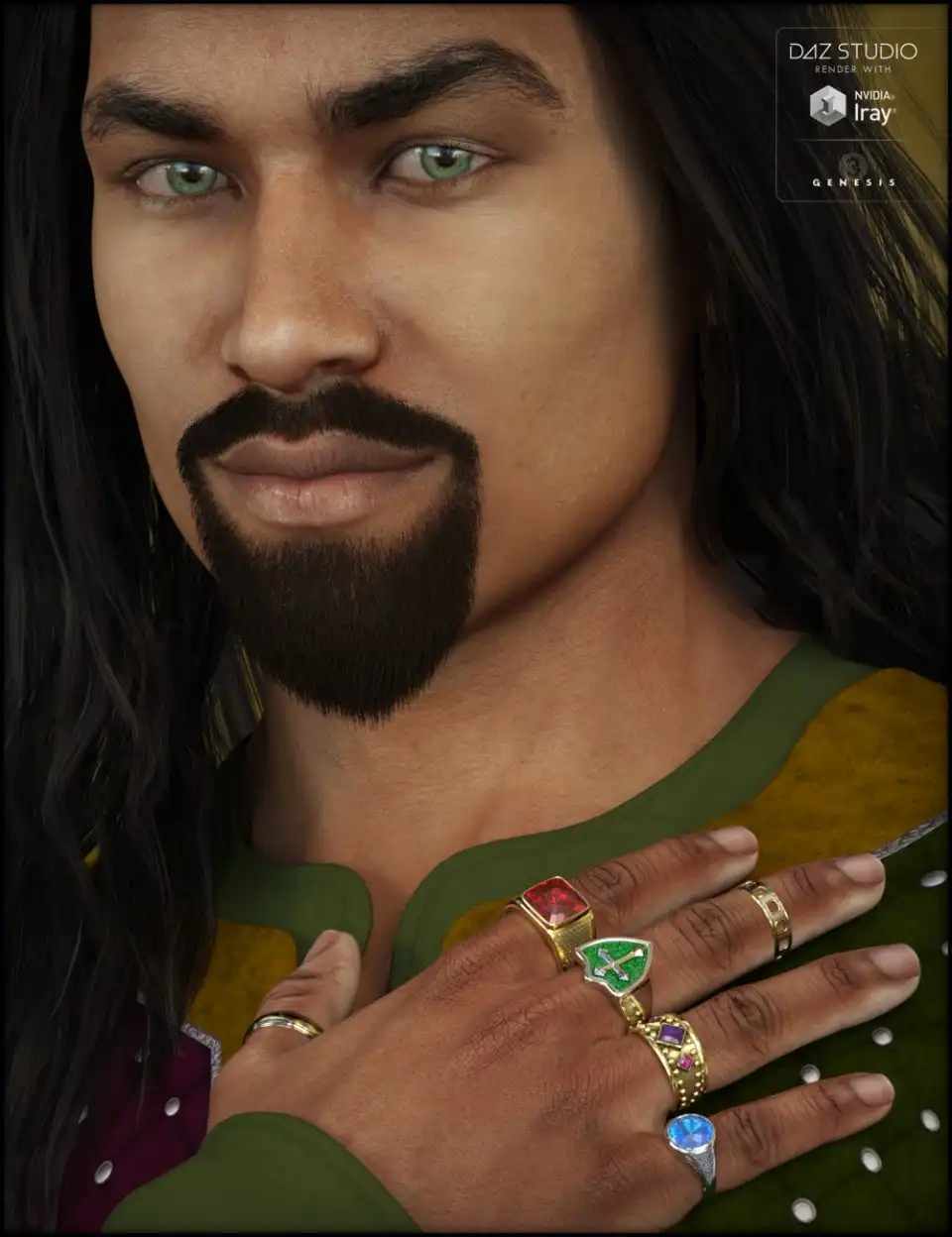 Ring Collection for Genesis 3 Male(s)_DAZ3DDL