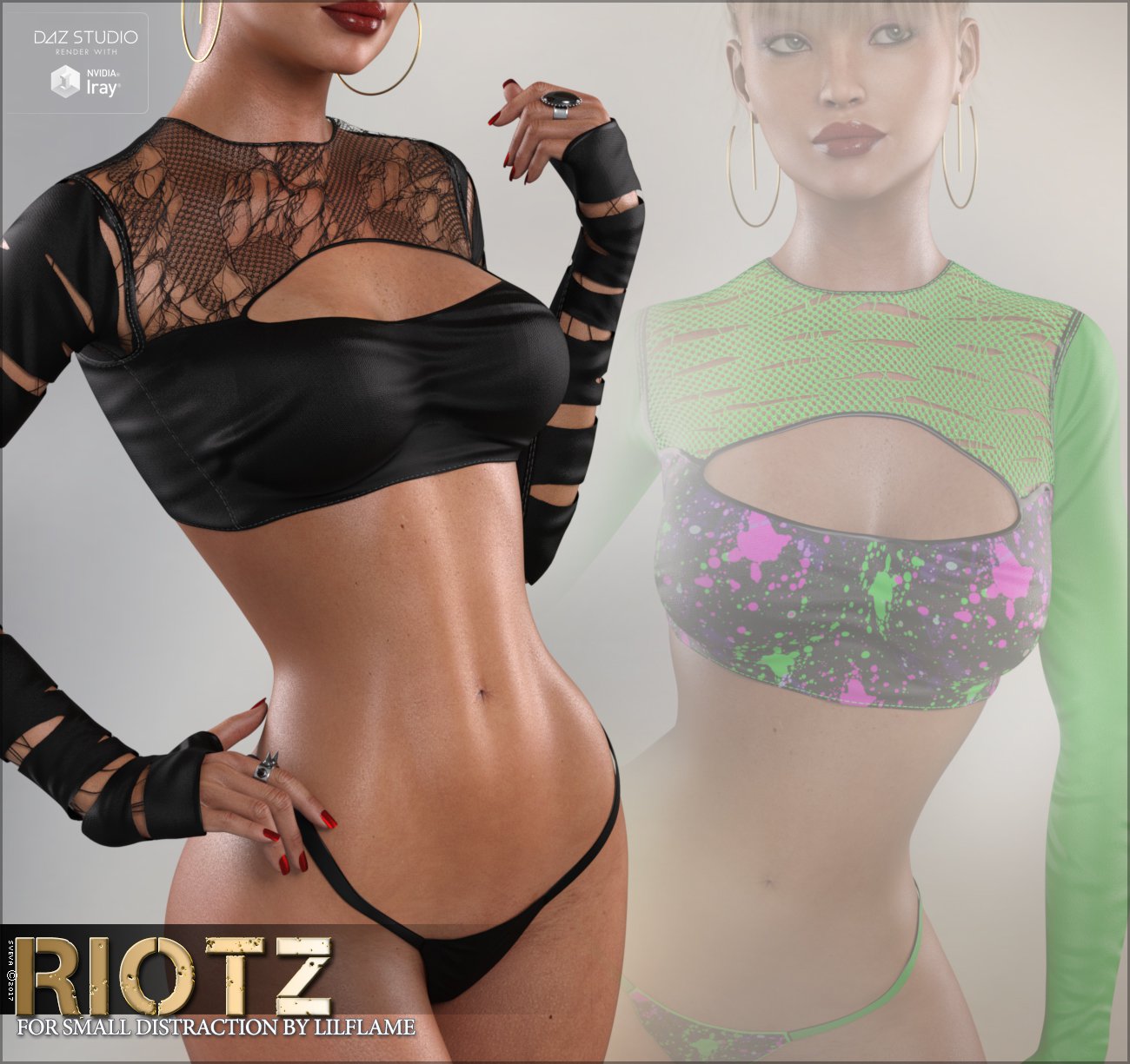Riotz for Small Distraction_DAZ3DDL