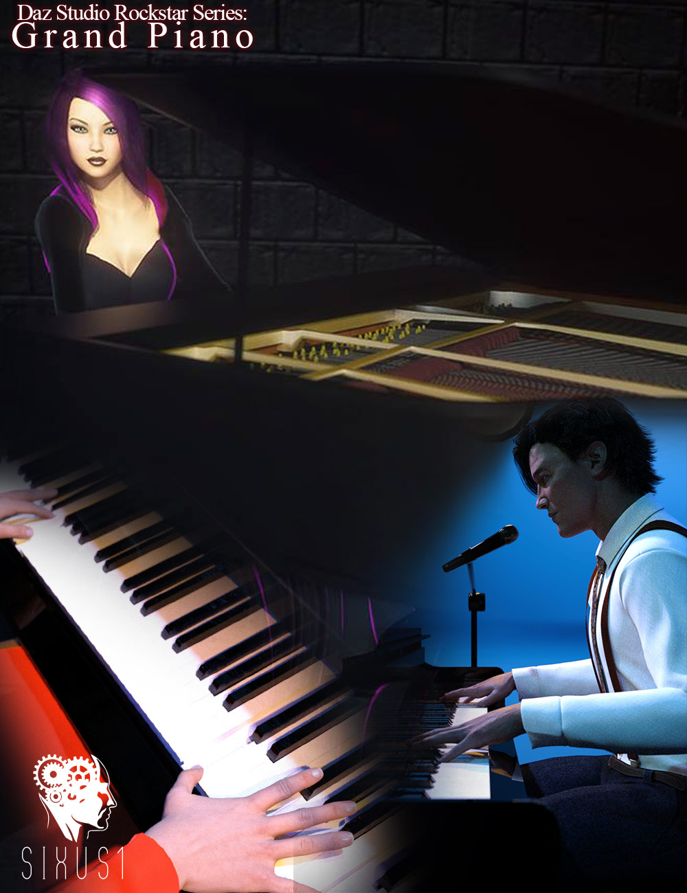 Rockstar Series: Grand Piano – G3 G8 DS_DAZ3D下载站