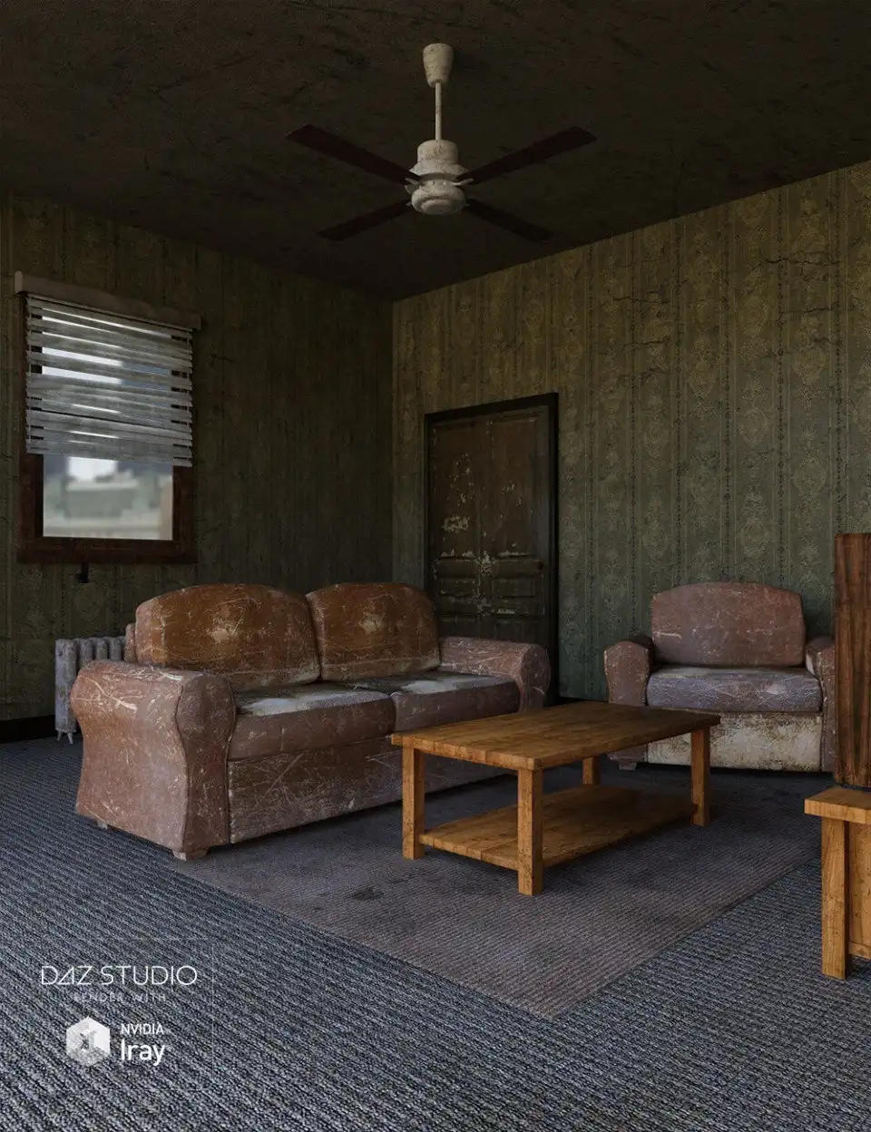 Rundown Apartment_DAZ3D下载站