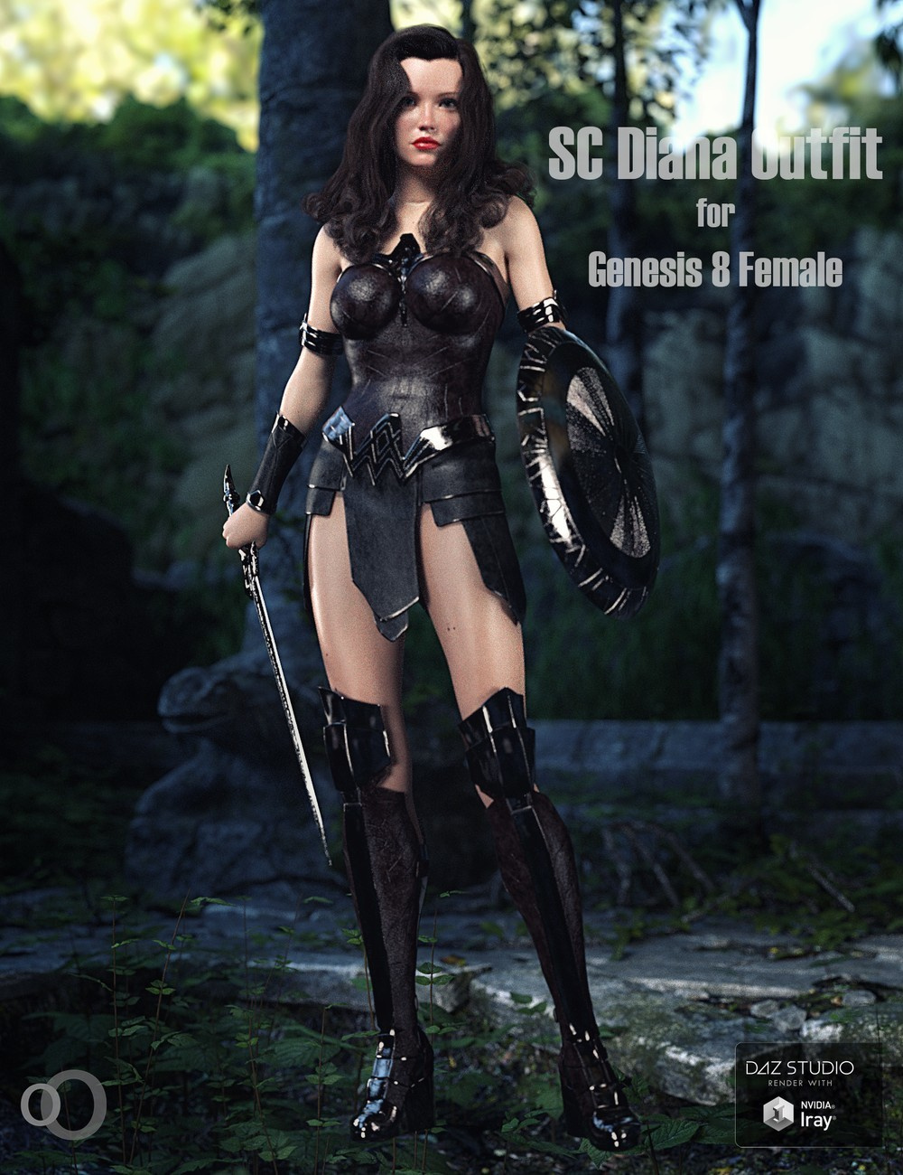 SC Diana Outfit for Genesis 8 Female_DAZ3D下载站
