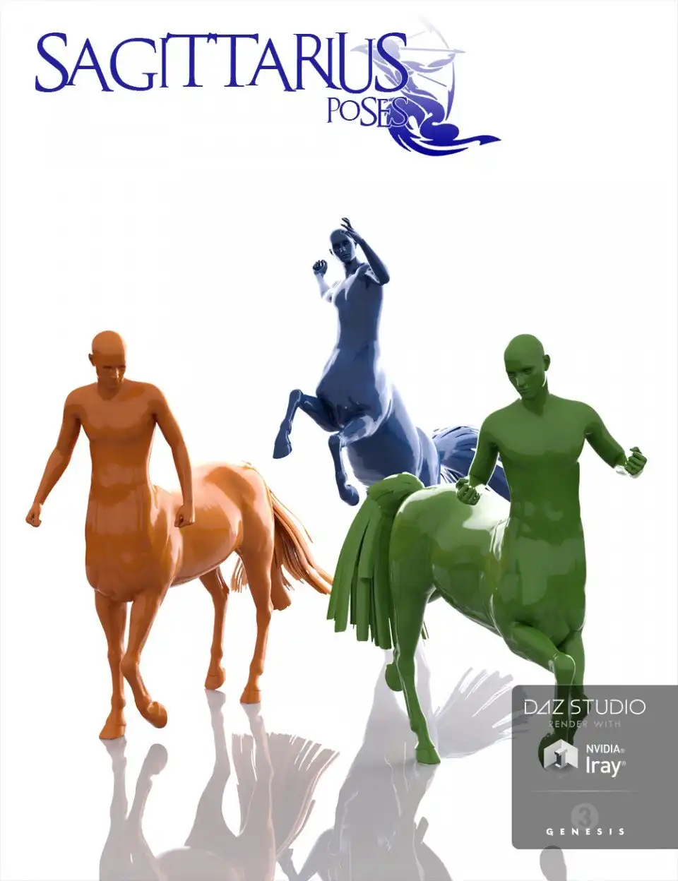 Sagittarius Poses for Centaur 7 Male_DAZ3DDL
