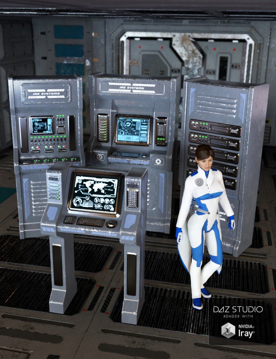 Sci-fi Control Panels_DAZ3D下载站