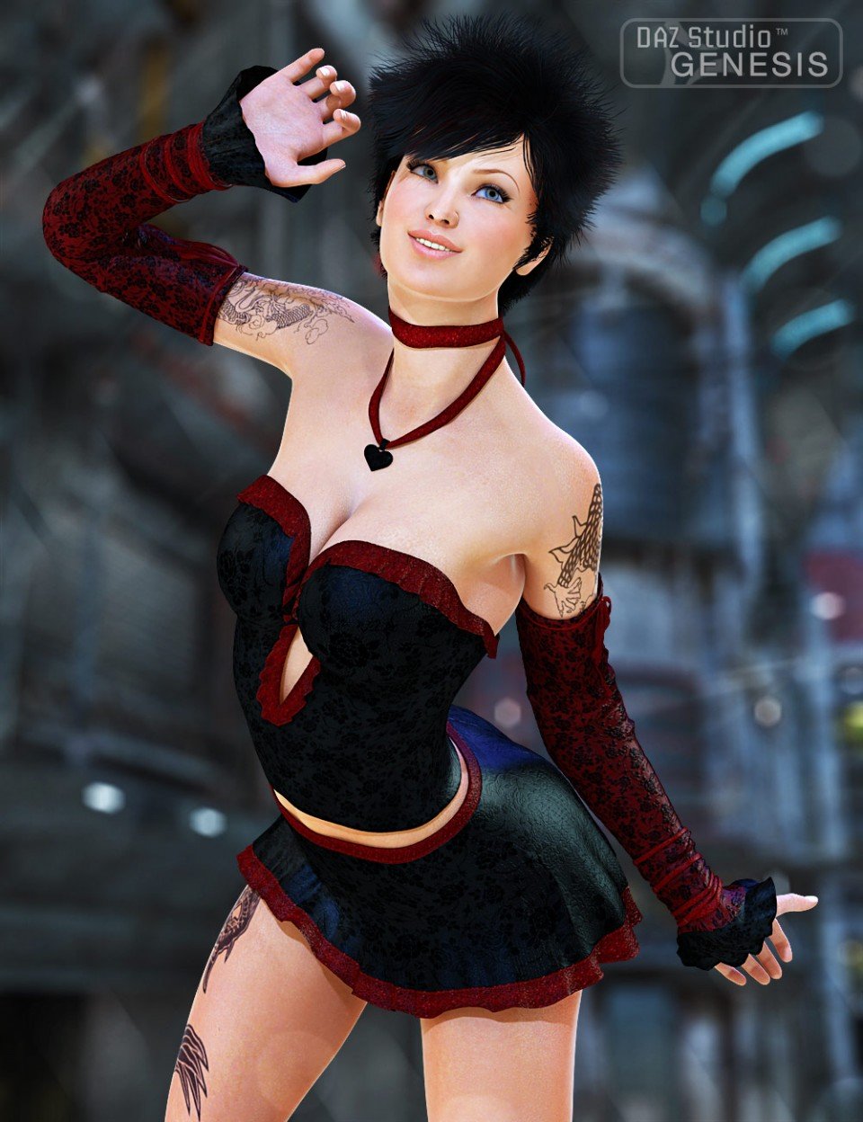Scorching Black and Red_DAZ3DDL