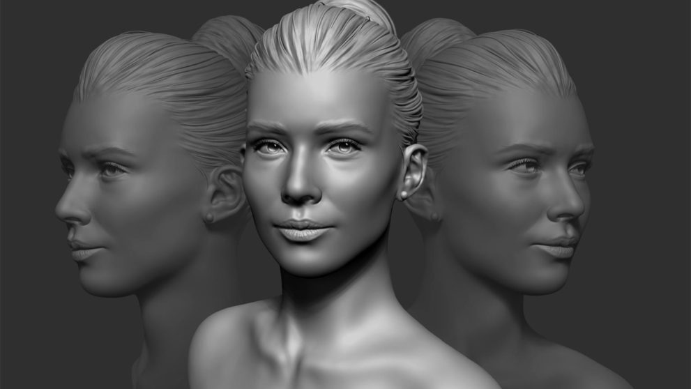 Sculpting a Realistic Female Face in ZBrush_DAZ3D下载站