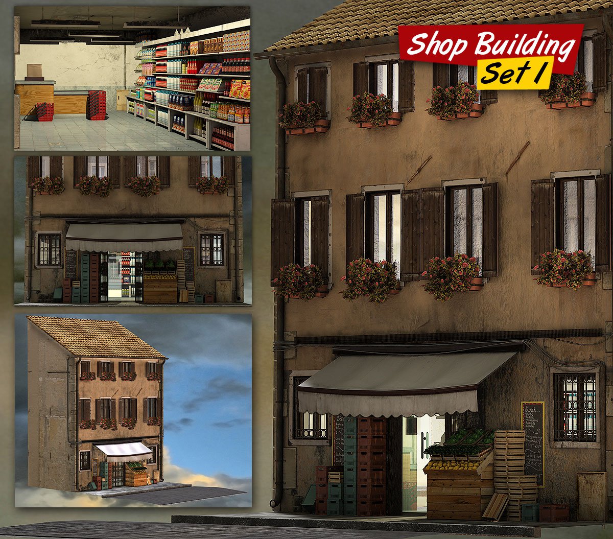 Shop Building Set 1_DAZ3DDL
