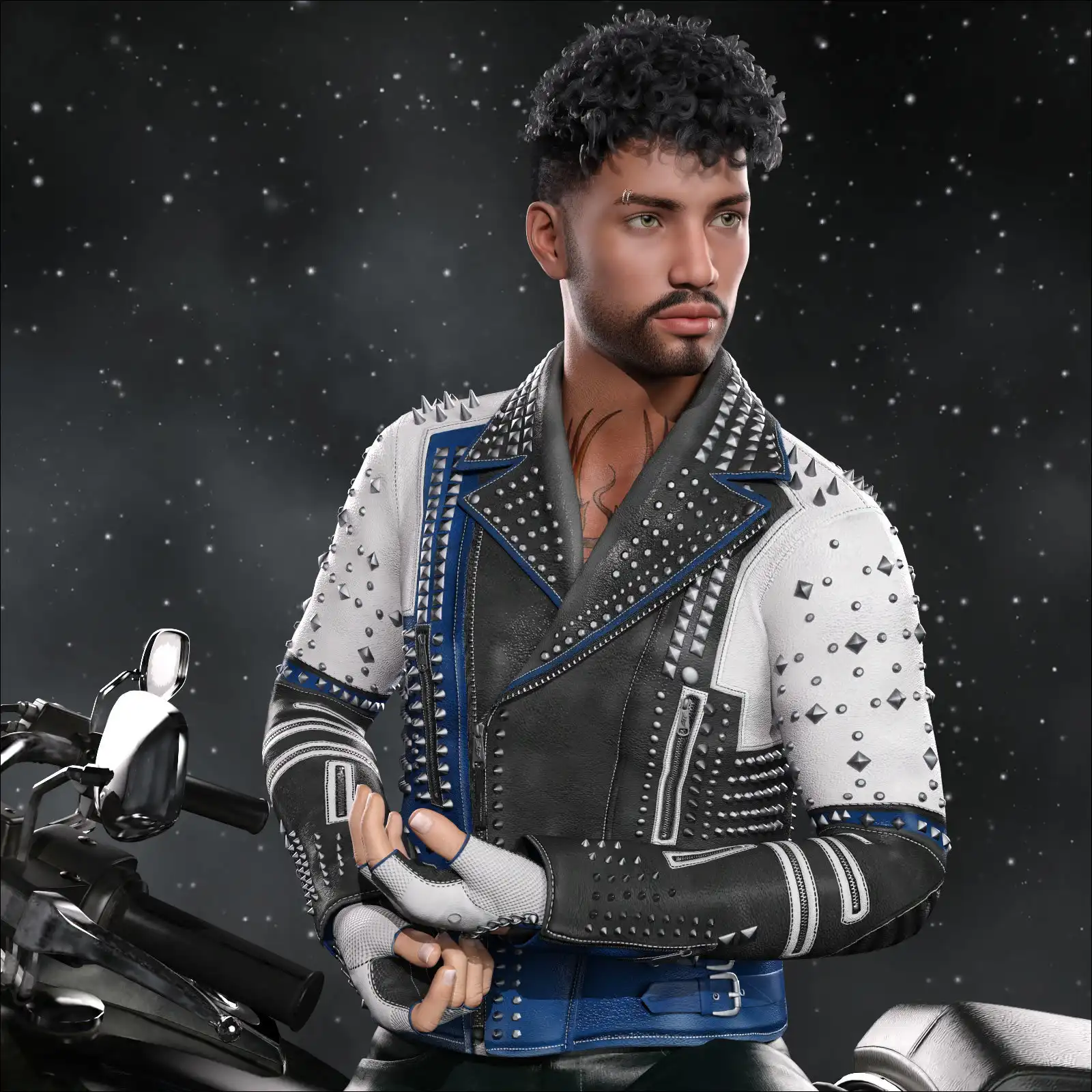 Spike for Spiky Jacket_DAZ3D下载站