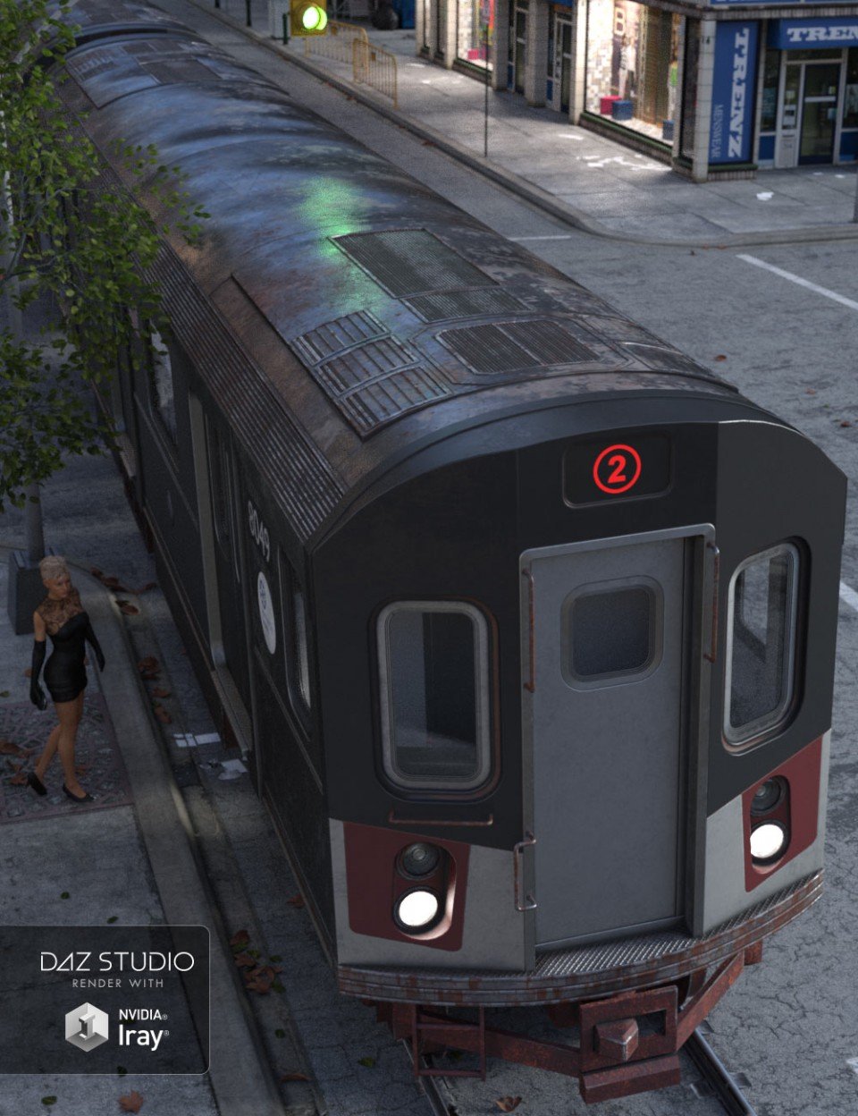 Subway Car_DAZ3D下载站