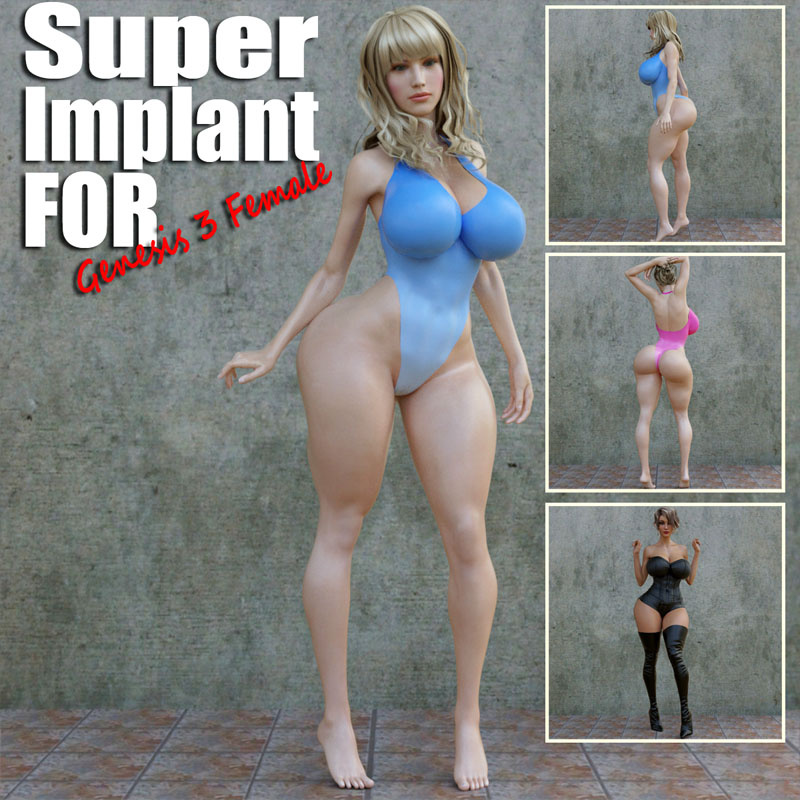 Super Implant For G3F_DAZ3D下载站