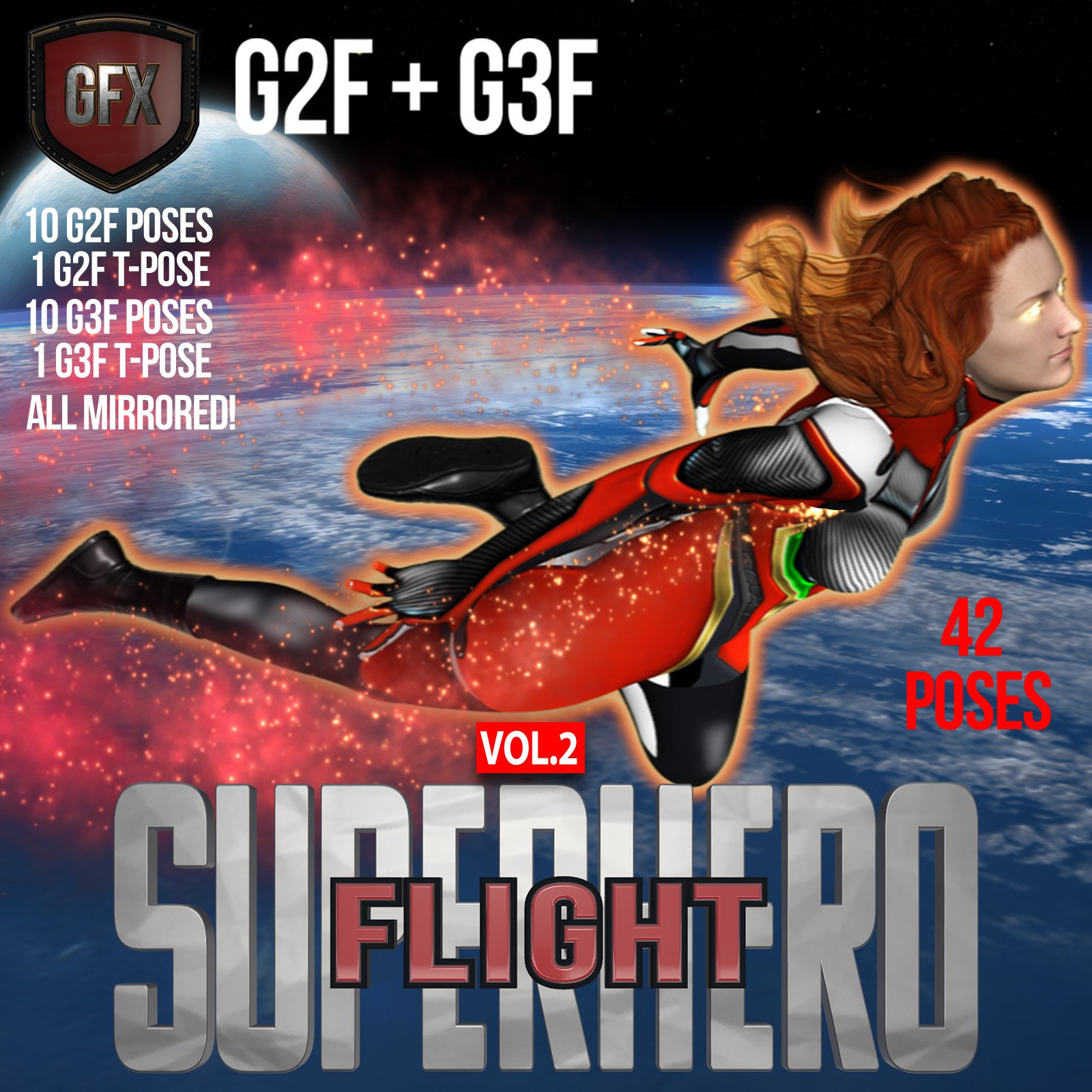 SuperHero Flight for G2F & G3F Volume 2_DAZ3D下载站
