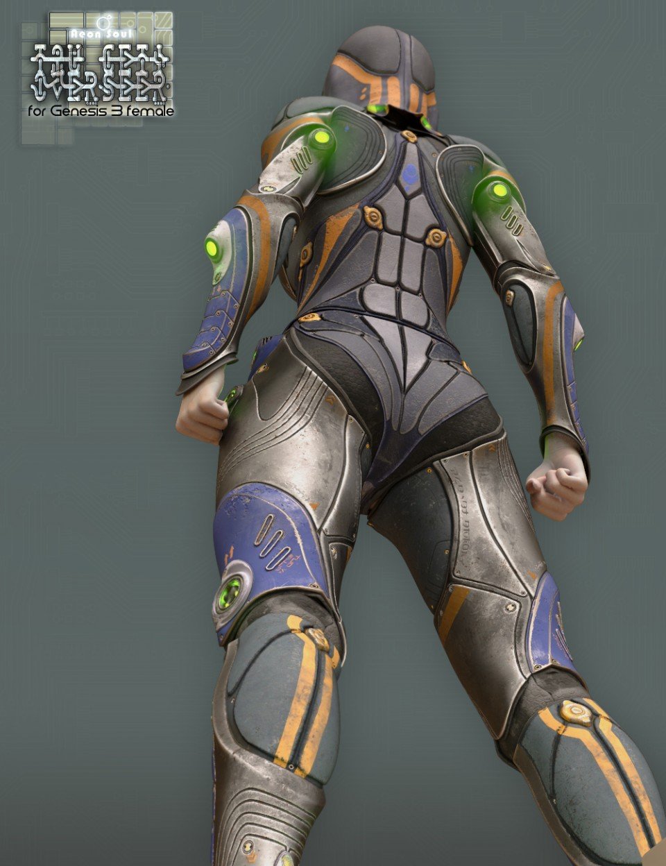 Tau Ceti Overseer – Sci-fi Armor for Genesis 3 Female(s)_DAZ3D下载站