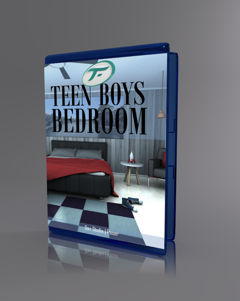 Teen Boys Bedroom_DAZ3D下载站
