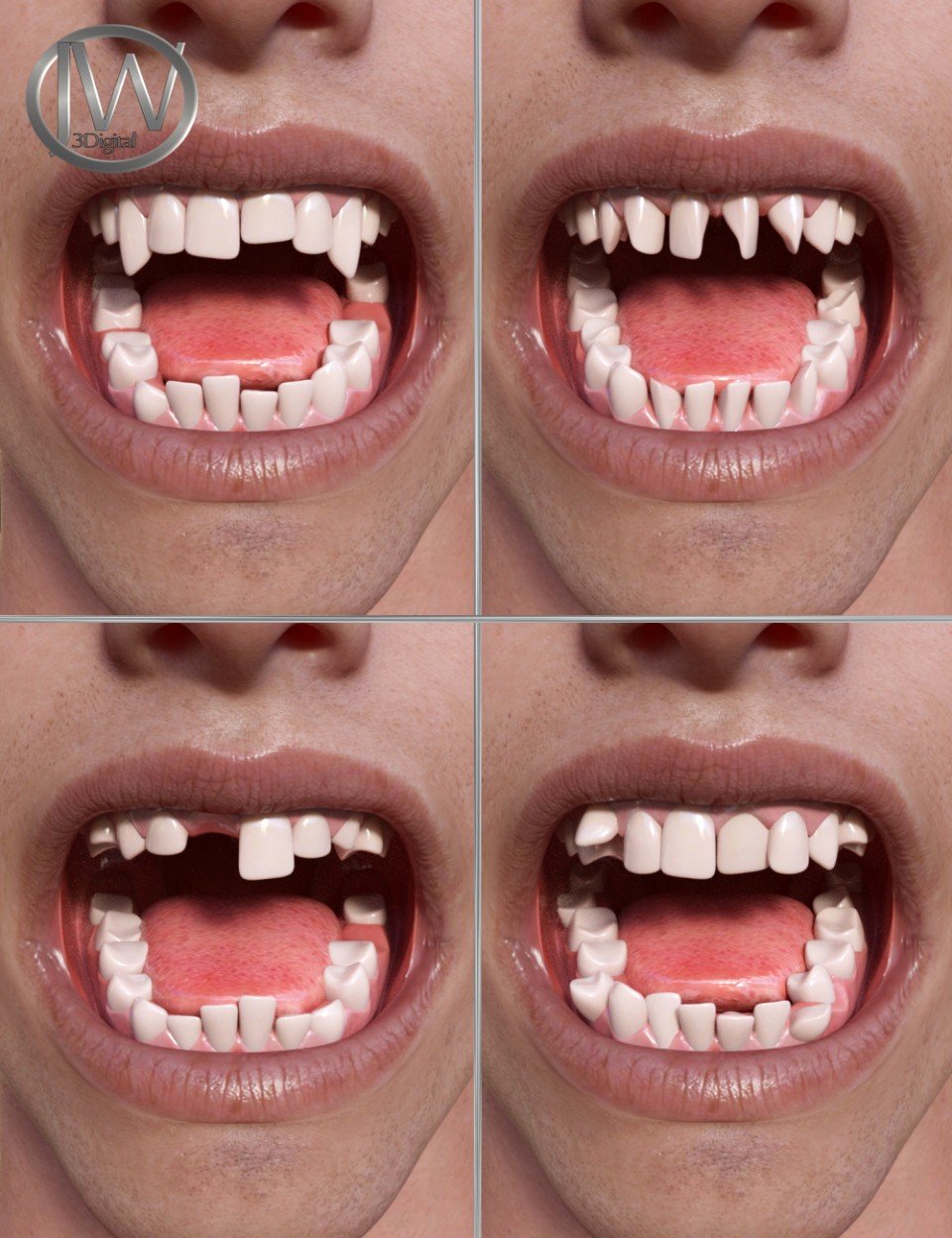 Teeth Master Control for Genesis 8 Male_DAZ3D下载站