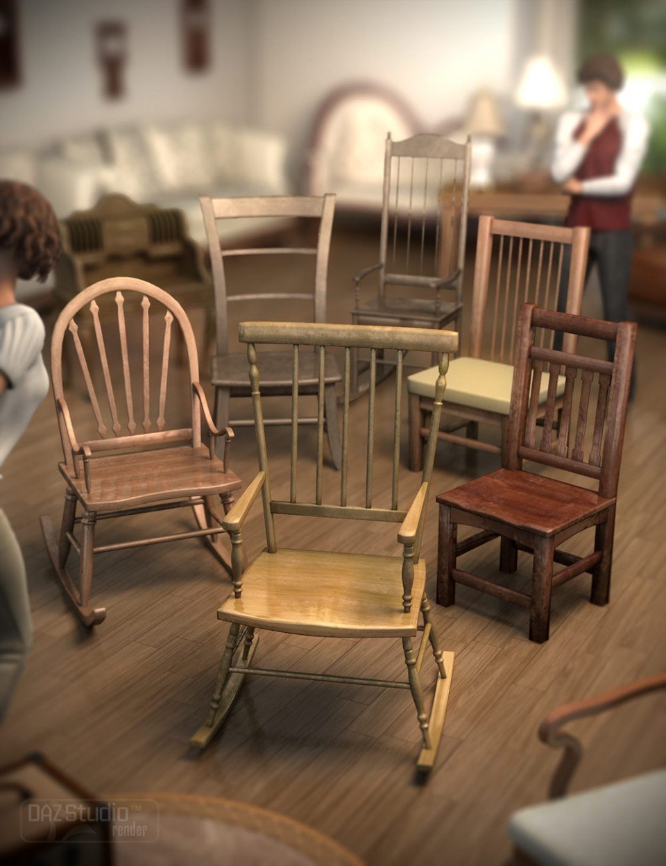 The Chair Collection_DAZ3D下载站