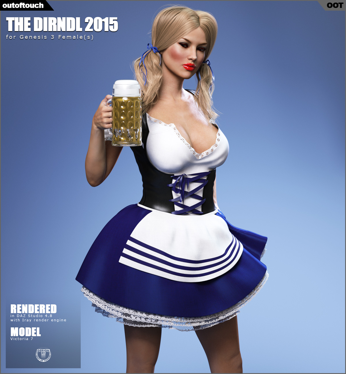 The Dirndl 2015 for Genesis 3 Female(s)_DAZ3D下载站
