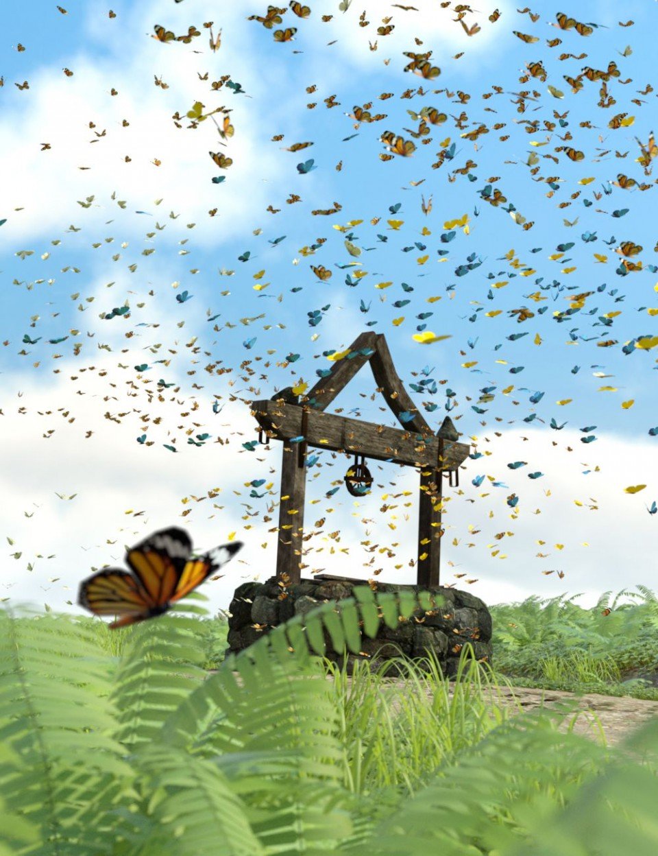 The Flock Butterflies_DAZ3D下载站