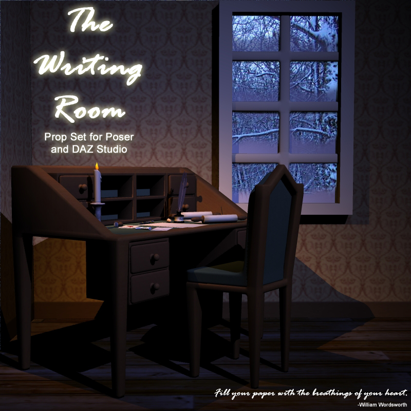 The Writing Room_DAZ3D下载站