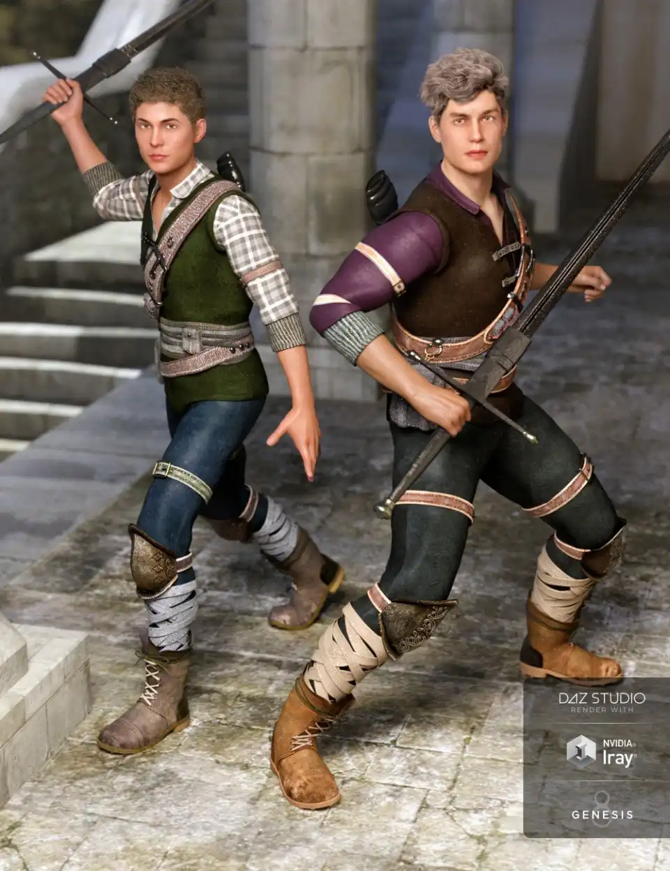 Time Rogue Outfit Textures_DAZ3DDL