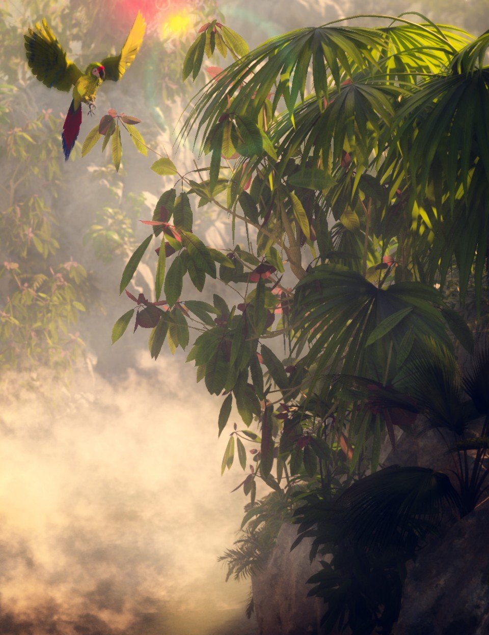 Tropical and Sub Tropical Foliage – Trees and Shrubs_DAZ3D下载站