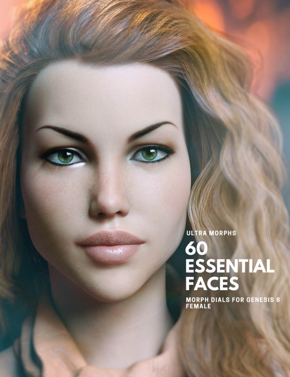 Ultra Face Morphs – 60 Essential Faces For Genesis 8 Female_DAZ3D下载站