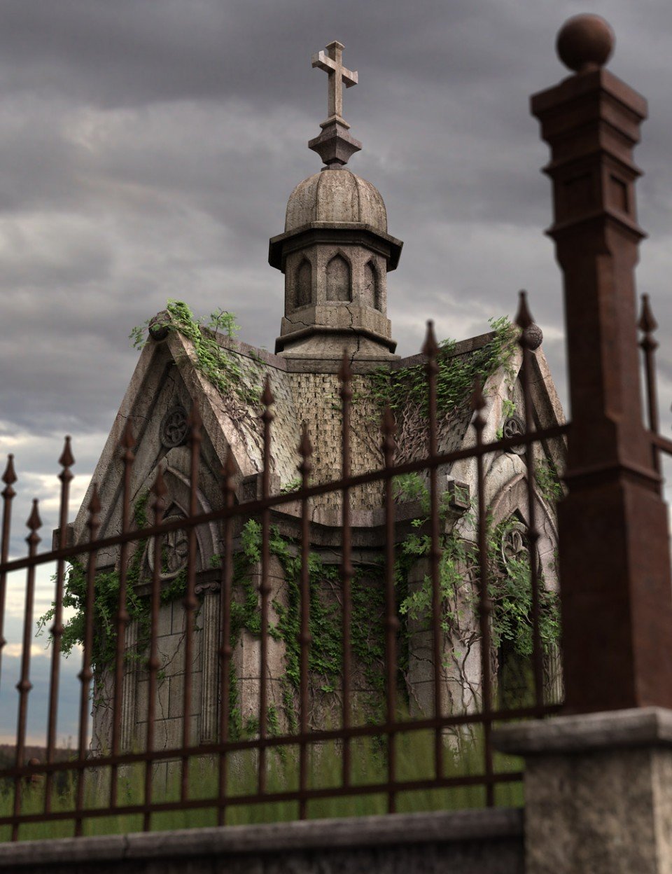 Victorian Mausoleum Expansion_DAZ3D下载站