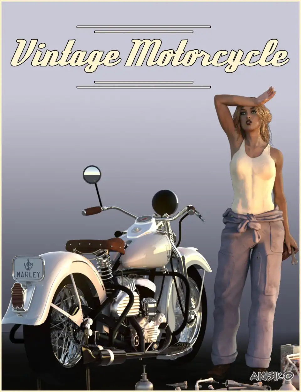 Vintage Motorcycle_DAZ3DDL