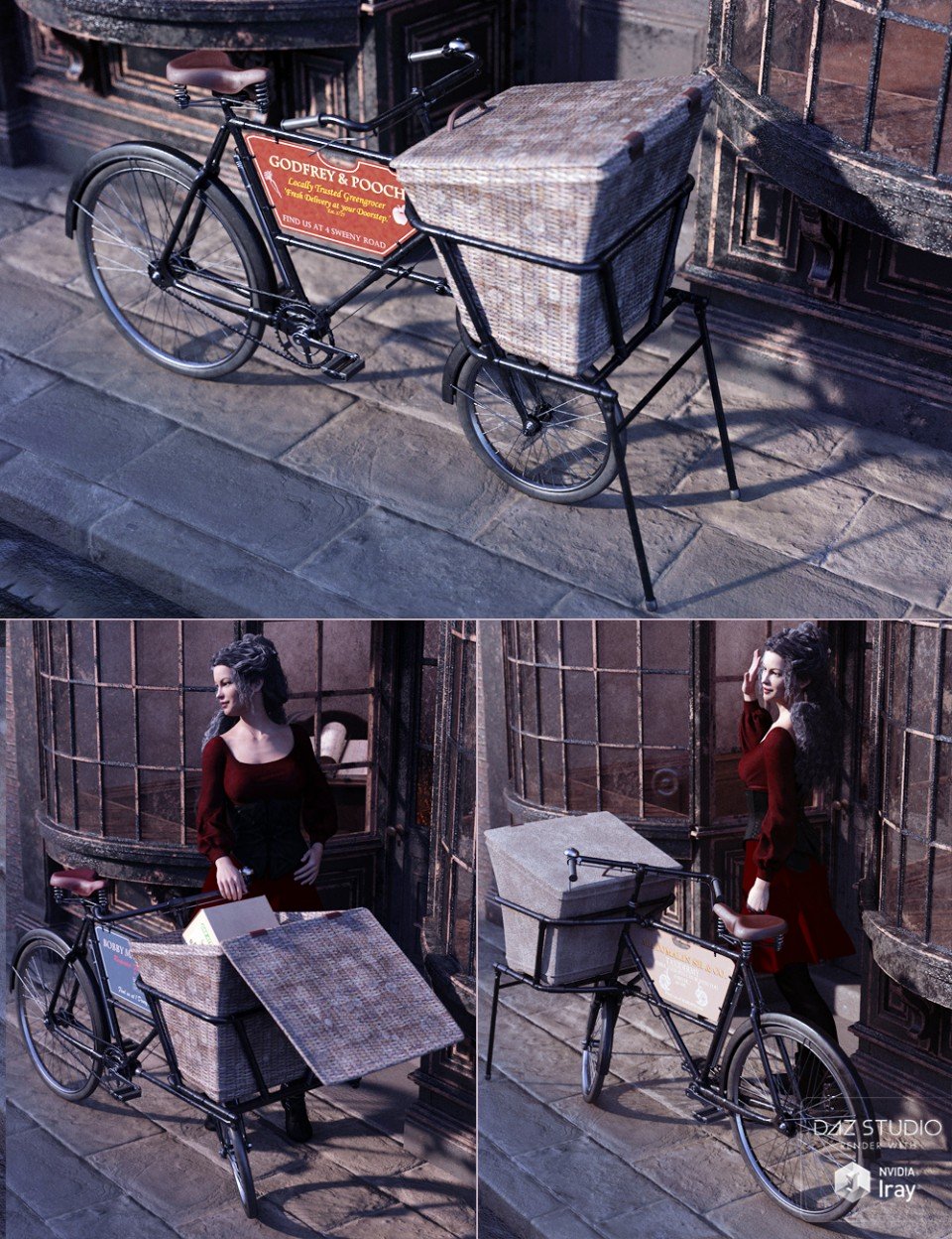 Vintage Shop Bicycle_DAZ3D下载站