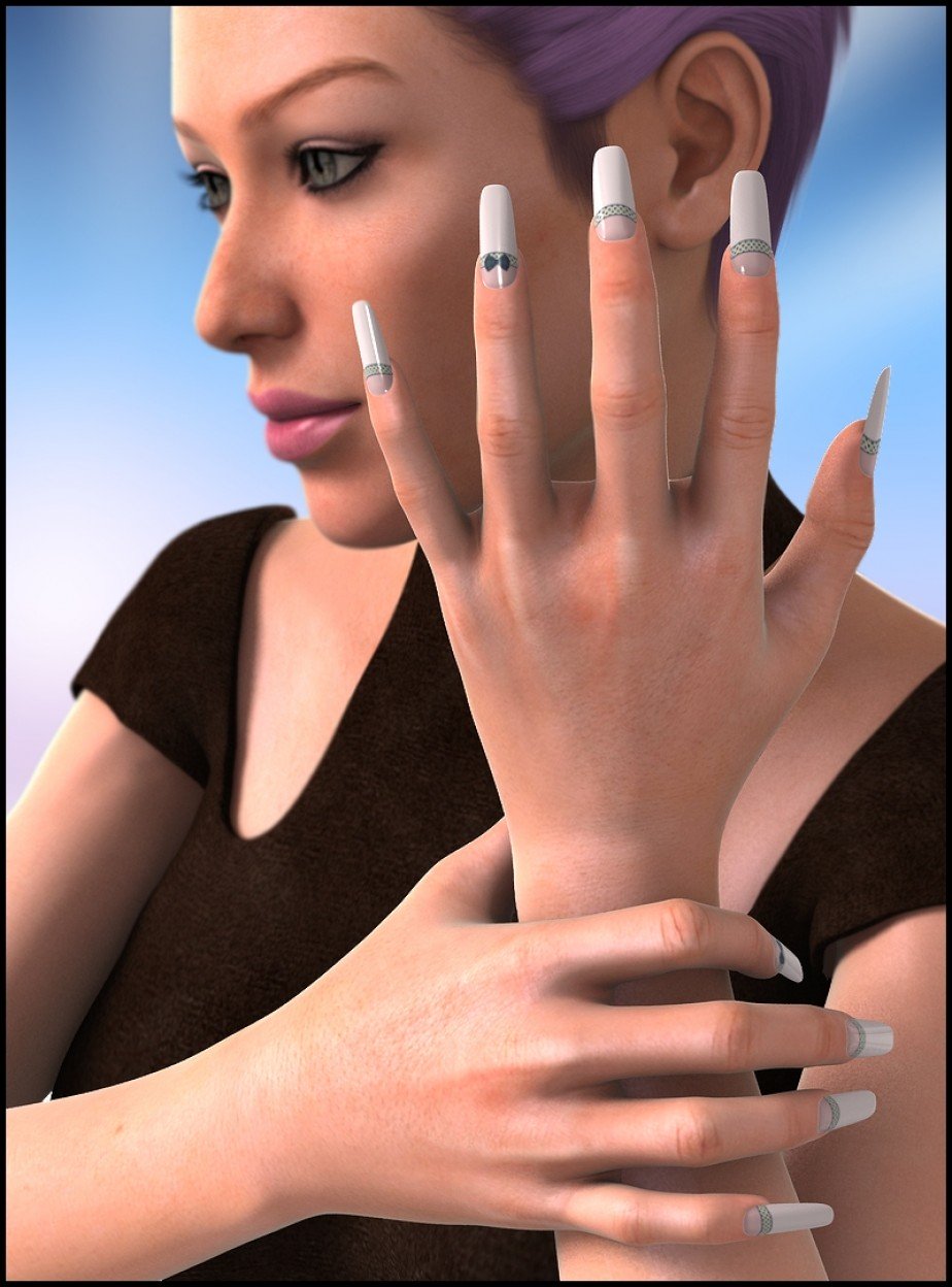 Wicked Fingernails for Genesis 2 Female_DAZ3D下载站