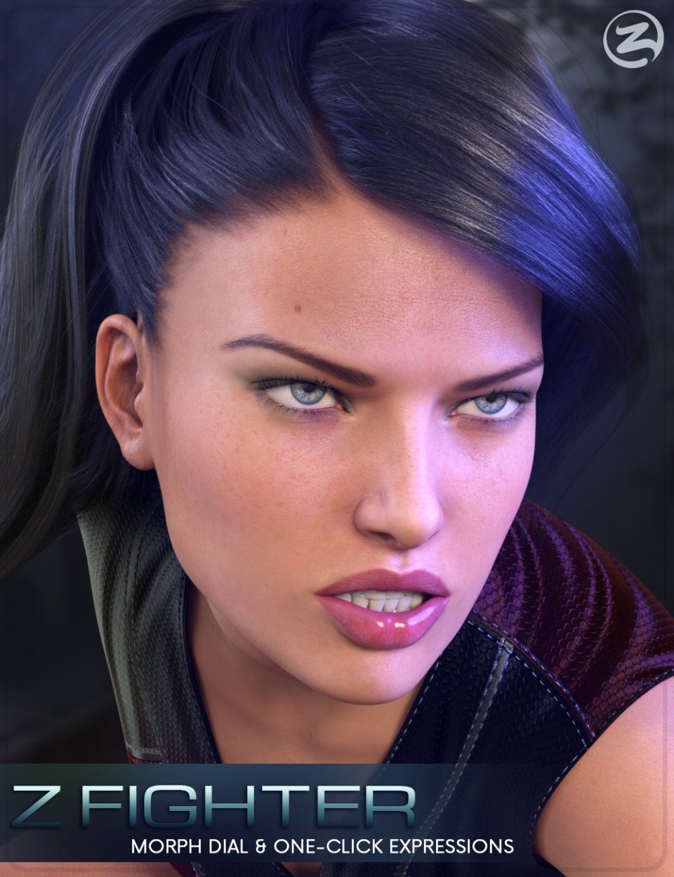 Z Fighter – Dialable & One-Click Expressions for Genesis 3 Female_DAZ3D下载站
