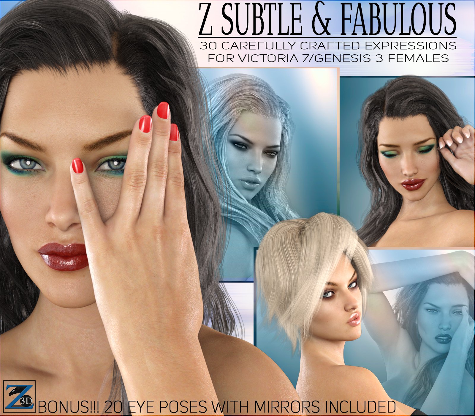 Z Subtle & Fabulous – Expressions for V7/G3F_DAZ3DDL