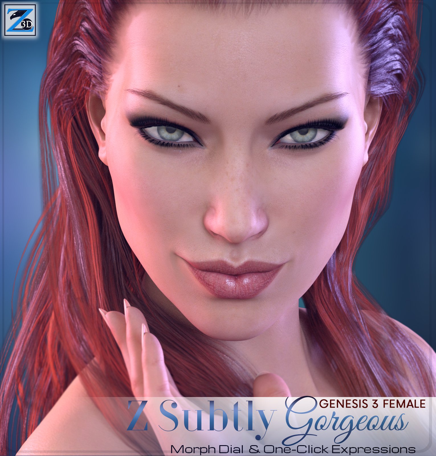 Z Subtly Gorgeous – Morph Dial and One-Click Expressions for G3F-V7_DAZ3D下载站