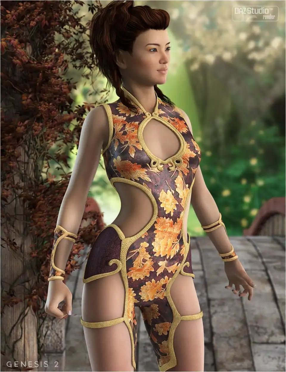 Zhuangshi for Genesis 2 Female(s) + Textures_DAZ3DDL