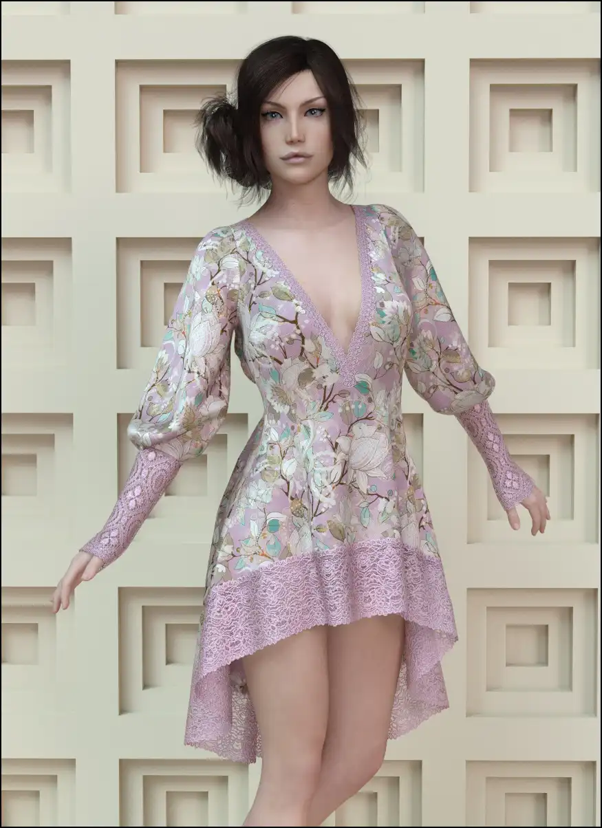 dForce – Agatha Dress for G8F_DAZ3DDL