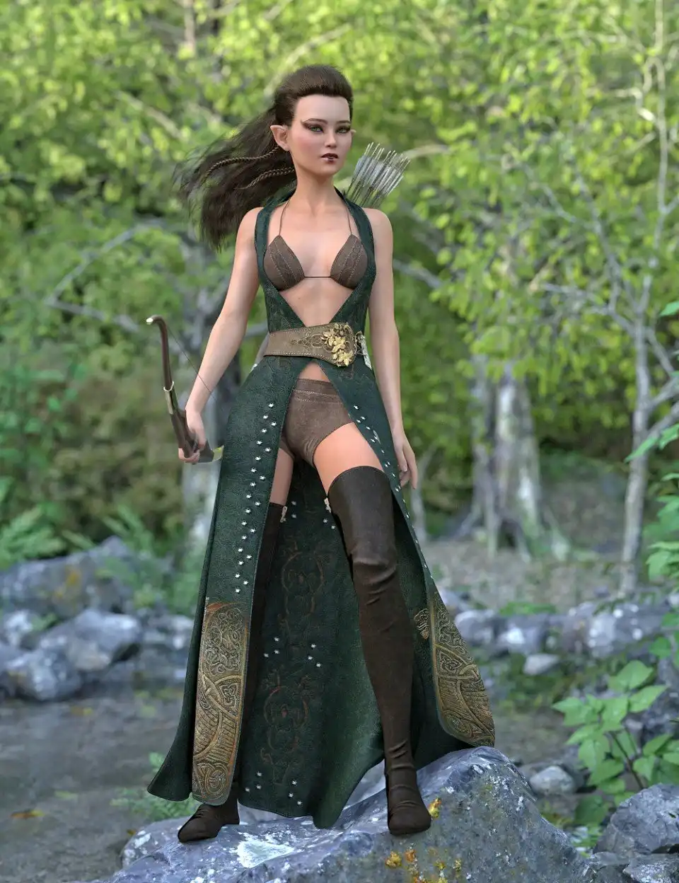 dForce Azahara Outfit for Genesis 8 Female(s)_DAZ3D下载站